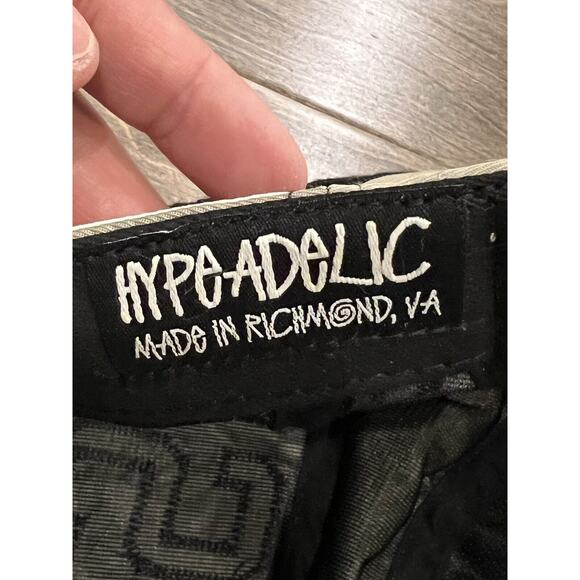 Hypeadelic Mens Khaki Tan Black 5 Panel “Russell” Adjustable Strapback Hat Cap - Picture 7 of 7